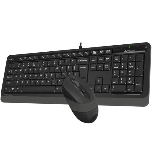 A4 Tech F1010 MM Klavye Mouse Set Gri USB