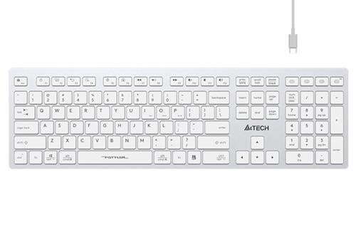 A4 Tech FBX50C Beyaz Bluetooth+2.4G FN-MM-Şarjlı Klavye