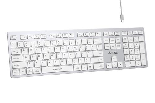 A4 Tech FBX50C Beyaz Bluetooth+2.4G FN-MM-Şarjlı Klavye