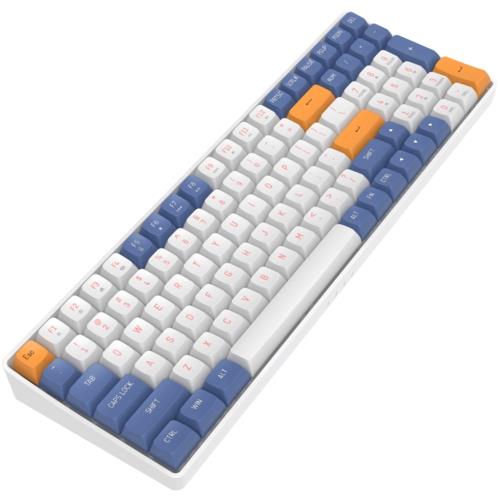 AIGO A100 Mavi İngilizce Q Mekanik Klavye Yellow Switch