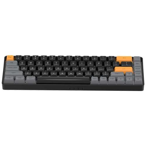 AIGO A68 Siyah İngilizce Q Mekanik Klavye Sarı Switch