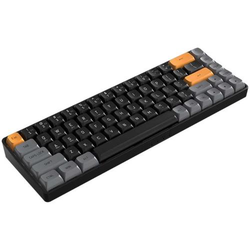 AIGO A68 Siyah İngilizce Q Mekanik Klavye Sarı Switch