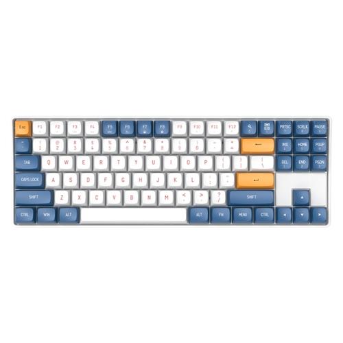 AIGO A87 Mavi İngilizce Q Mekanik Klavye Yellow Switch