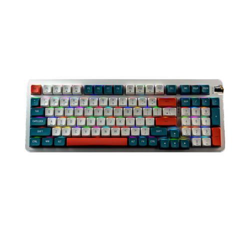 AIGO AG98 RGB Gri İngilizce Q Mekanik Sarı Switch Bluetooth Klavye
