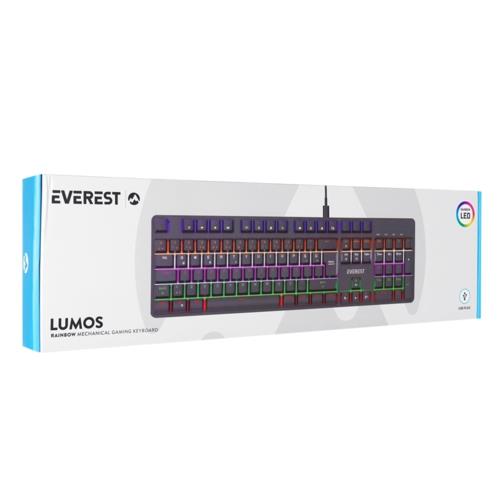 Everest KB-MK1 Lumos Siyah USB Blue Switch Mekanik Gaming Oyuncu Klavyesi