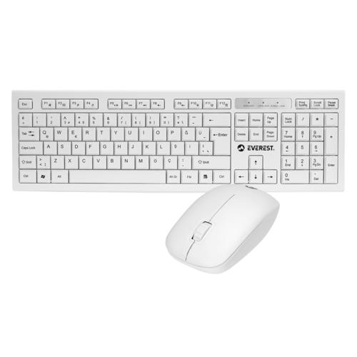 Everest KM-6121 Siyah Kablosuz Q Slim Klavye + Mouse Set