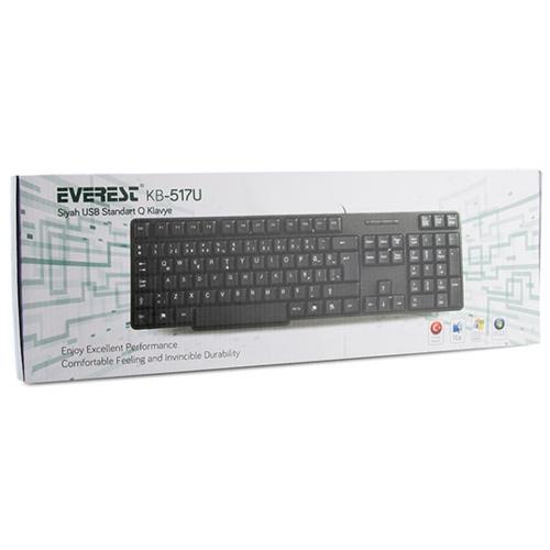 Everest KB-517U Siyah USB Q Standart Klavye
