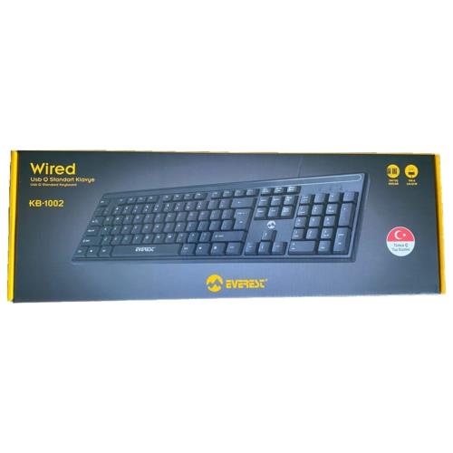 Everest KB-1002 Kablolu USB Standart Q Klavye