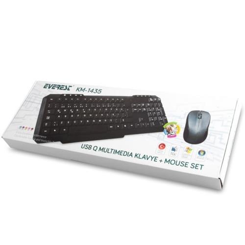 Everest KM-1435 Usb Oyuncu Q Klavye + Mouse Set