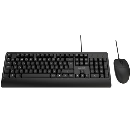 Everest KM-619 Siyah Usb Q Standart Klavye + Mouse Set