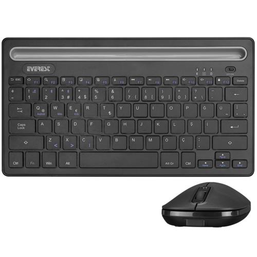 Everest KM-BT803 Siyah BT 1600dpi Q Multimedia Kablosuz Klavye