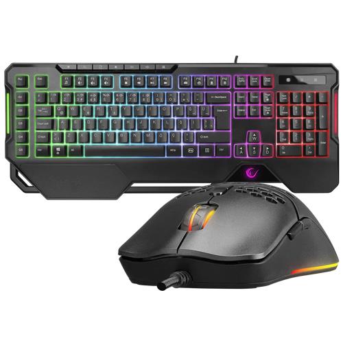Rampage KM-R96 ELEMENTAL RGB Oyuncu Multmedia Klavye ve 7200 dpi Mouse Gaming Set