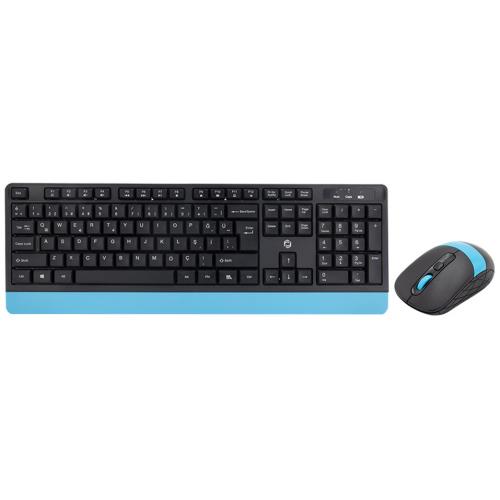 Frisby FK-4885QU Kablosuz Multimedya Siyah-Mavi Q Klavye + Mouse Set