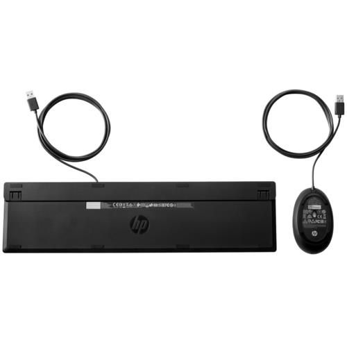 HP 9SR36AA 320 Wired Keyboard and Mouse Combo Set - Black