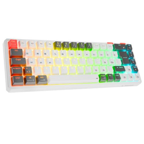 Rampage YORU MINI Beyaz/Gri OUTEMU Red Swich Q Mekanik Oyuncu Klavyesi