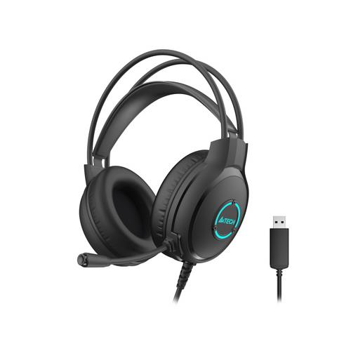 A4 Tech FH-300U Mikrofonlu Siyah USB Kulaklık