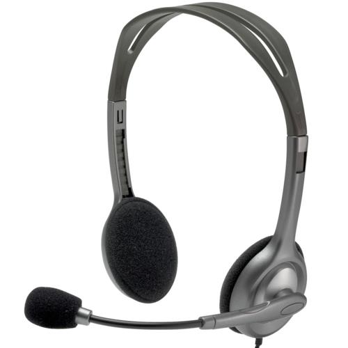 Logitech H111 Mikrofonlu Kulaklık Gri 981-000593