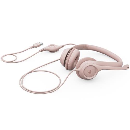 Logitech H390 Mikrofonlu Kulaklık Rose 981-001281