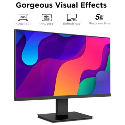 Koorui 21.5" 22N1 LED 75Hz Monitör Siyah 6ms