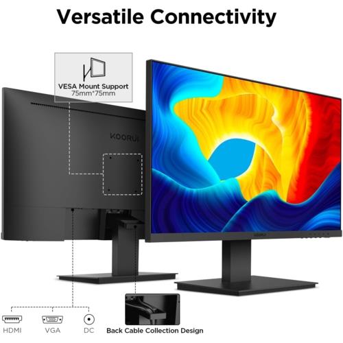 Koorui 21.5" 22N1 LED 75Hz Monitör Siyah 6ms