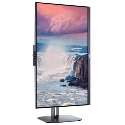 AOC 23.8" 24V5CW/BK IPS WebCam Type-C Pivot Monitör 1ms Siyah