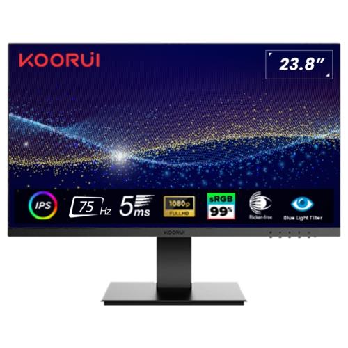 Koorui 23.8" 24N1 IPS 75Hz Monitör Siyah 5ms
