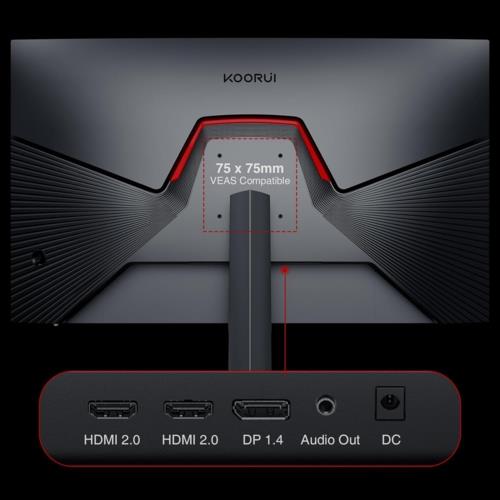 Koorui 27" GN02 Gaming 240Hz Monitör Siyah 1ms