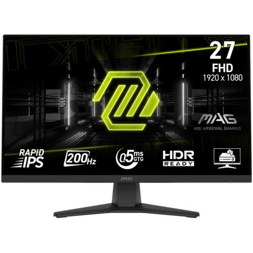 MSI 27" MAG 272F Flat RAPID IPS 0.5ms(GTG) FreeSync Premium Siyah FHD Monitör