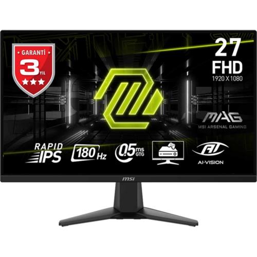 MSI 27" MAG 275F Flat RAPID IPS 0.5ms(GTG) Adaptıve-Sync Siyah FHD Monitör