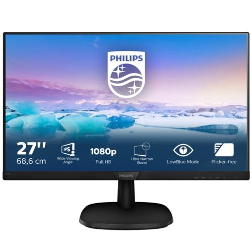 Philips 27" 273V7QJAB/01 IPS MM Monitör Siyah 4ms
