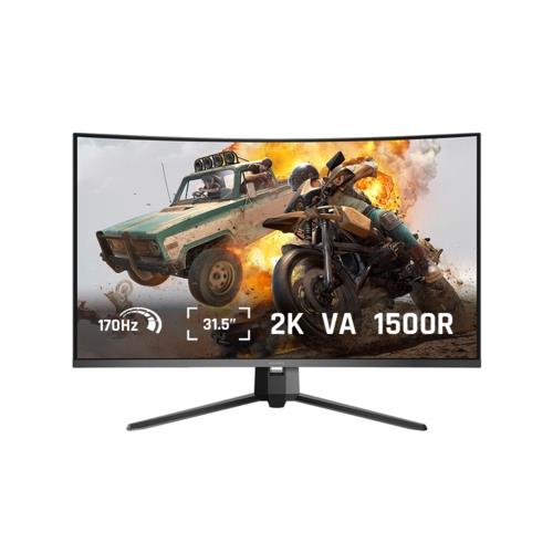 Koorui 31.5" G3221SC Curved Gaming 170Hz 2K Monitör Siyah 1ms