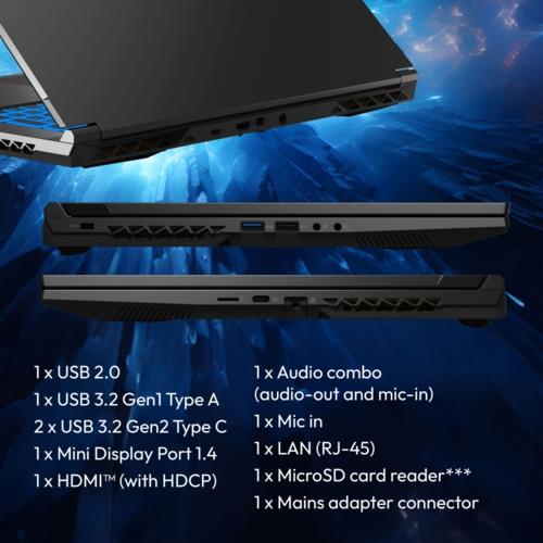 ERAZER Crawler E50i MD600013-R32 i7-12650H 32GB 512GB RTX4050 15.6" DOS