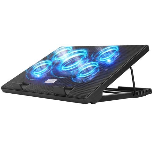 Addison ANC-505 Siyah Notebook Soğutucu Mavi Renkli Led Fanlı