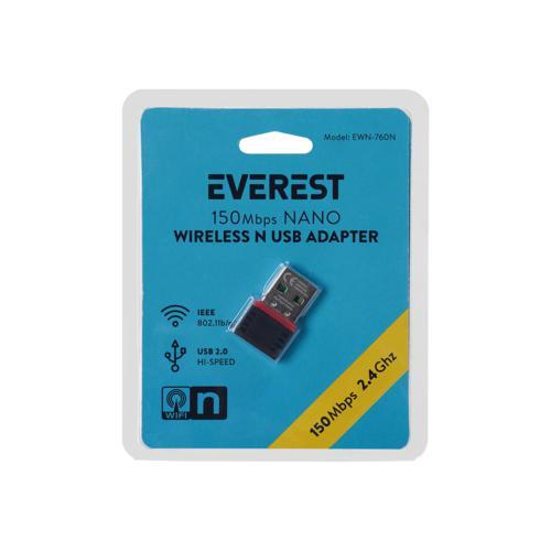 Everest EWN-760N 150 Mbps 2.4GHz MT7601 Wifi Usb Kablosuz Adaptör