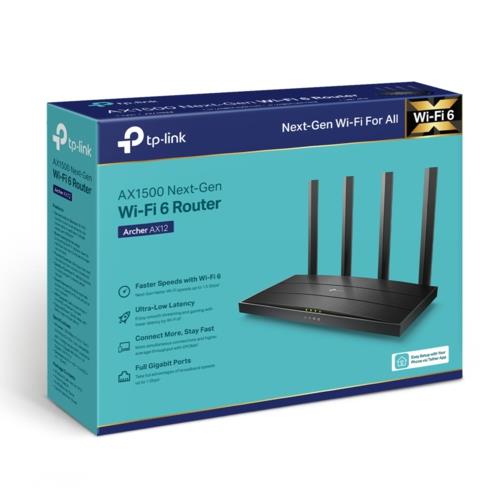 TP-Link Archer AX12 AX1500 1200Mbps Wi-Fi6 DualBand Gigabit Router