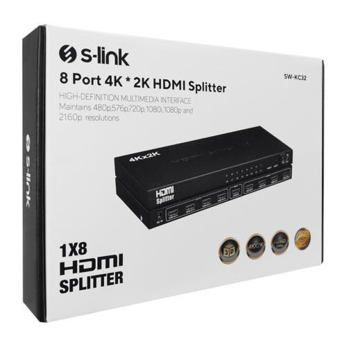 S-link SW-KC32 8 Port 4K " 2K Hdmi Splitter