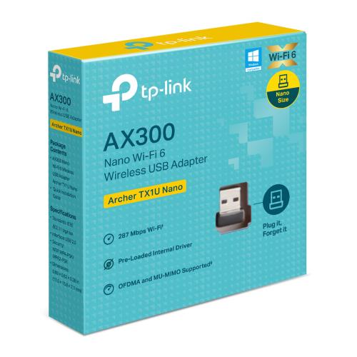 TP-Link Archer TX1U Nano AX300 Nano Wi-Fi 6 USB Adaptör