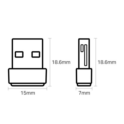 TP-Link Archer T2U Nano AC600 Nano Dual Band Wi-Fi USB Adaptör