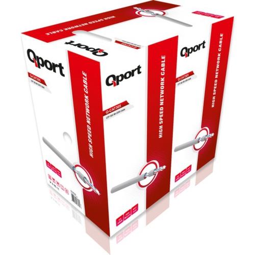 Qport Q-CAT6 305m UTP 23Awg Network Ağ Kablosu GRİ