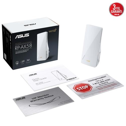 Asus RP-AX58 AX3000 AX3000 Dual Band Mesh Menzil Genişletici