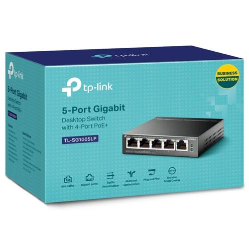 TP-Link TL-SG1005LP 5Port 10/100/1000 Gigabit 4Port PoE Switch