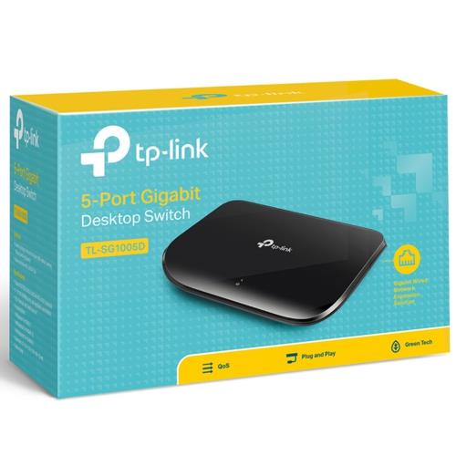 TP-Link TL-SG1005D 5Port 10/100/1000 Gigabit Switch