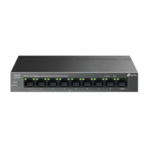 TP-Link LS109P 9Port 10/100Mbps PoE+ Switch