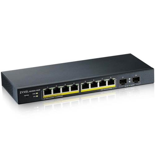 Zyxel GS1900-10HP v2 8Port PoE Gigabit + 2 SFP Slot Switch