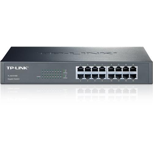 TP-Link TL-SG1016D 16Port 10/100/1000 Gigabit Rackmount Switch