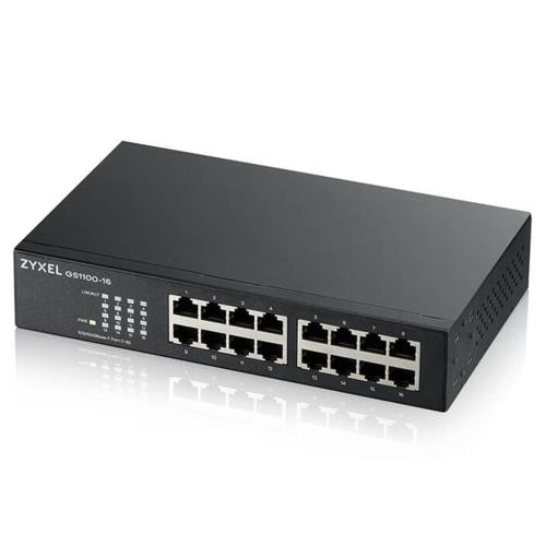 Zyxel GS1100-16 V3 16Port 10/100/1000 Gigabit Rack Mount Switch