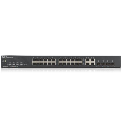 Zyxel GS1920-24 v2 24Port Gigabit + 4 Dual SFP L2 Gigabit Hybrid NebulaFlex Switch