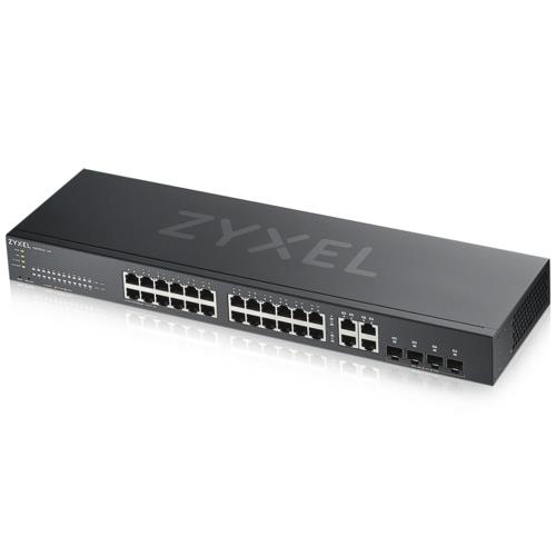 Zyxel GS1920-24 v2 24Port Gigabit + 4 Dual SFP L2 Gigabit Hybrid NebulaFlex Switch