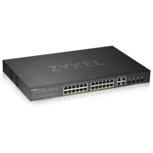 Zyxel GS1920-24HP V2 24Port Gigabit + 4Dual SFP L2 Hybrid Nebulaflex PoE Switch