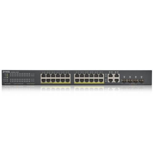 Zyxel GS1920-24HP V2 24Port Gigabit + 4Dual SFP L2 Hybrid Nebulaflex PoE Switch